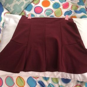 Burgundy skirt